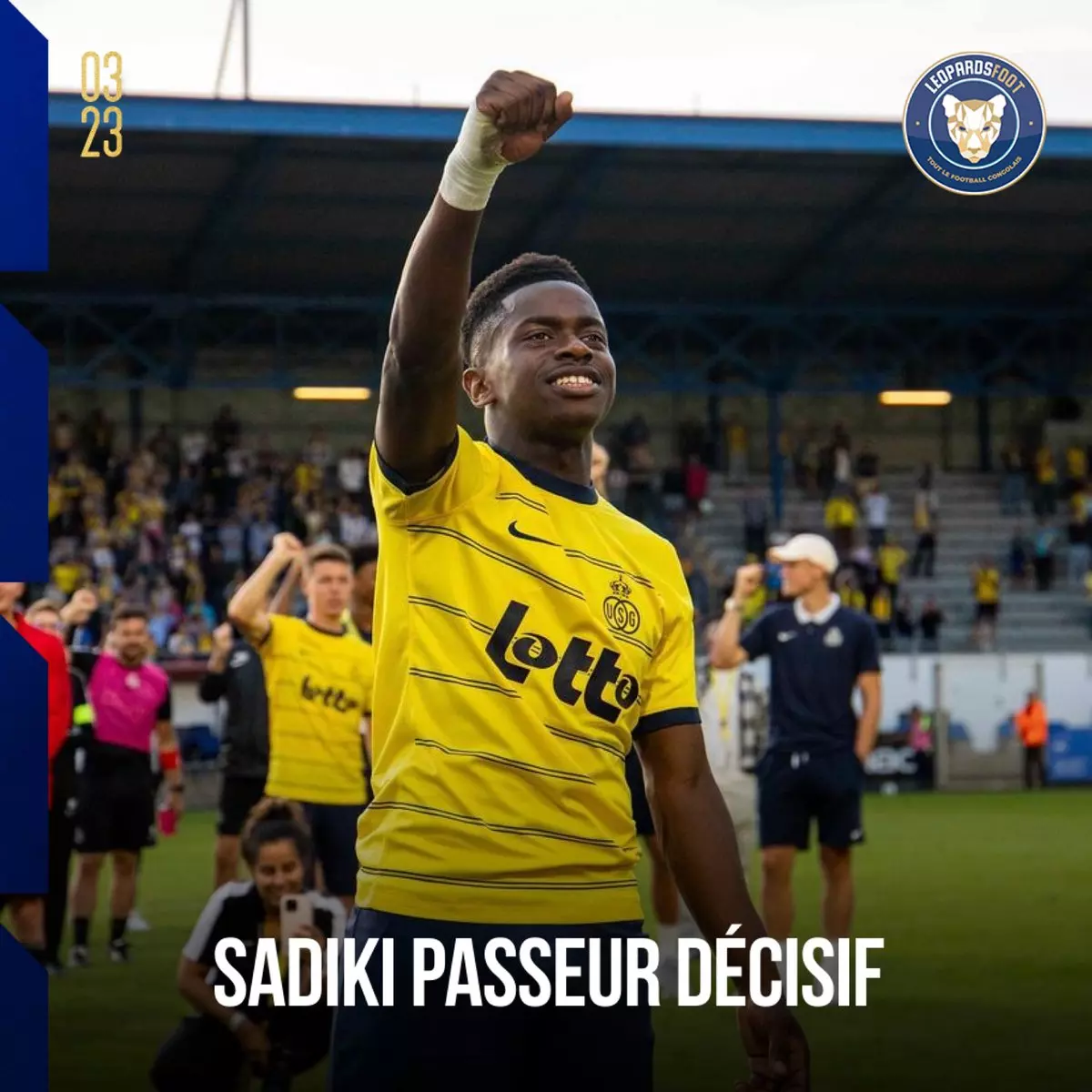 L'Union Saint-Gilloise écrase Eupen avec une performance exceptionnelle de Noah Sadiki