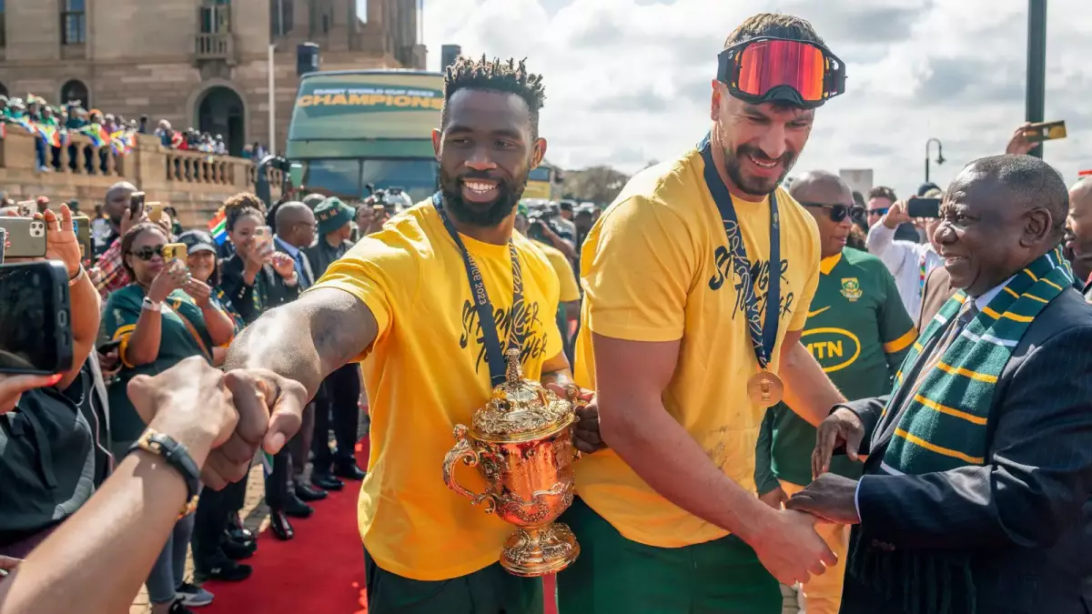 Les célébrations exceptionnelles des Springboks après la Coupe du Monde de Rugby